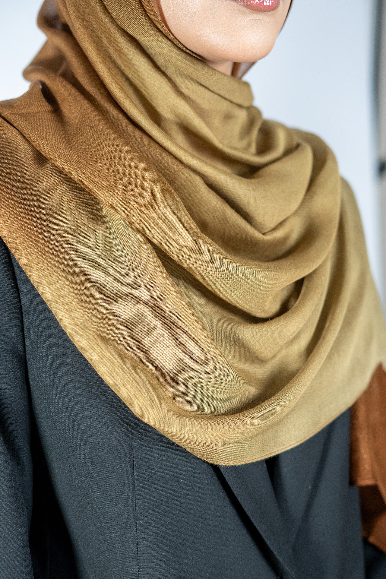 Lightweight Ombre Modal - Caramel Brown