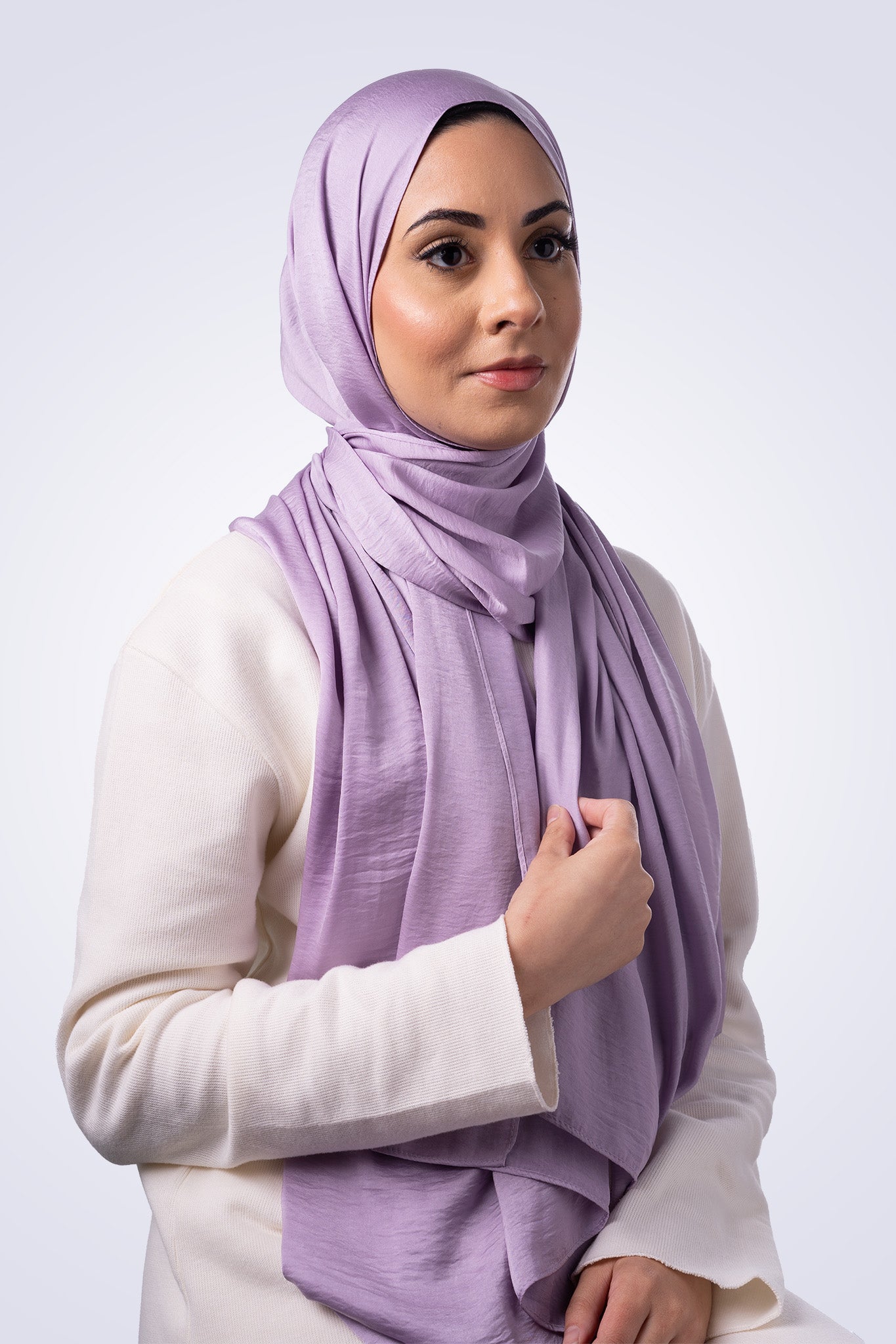 Powder Touch Hijab - Lilac