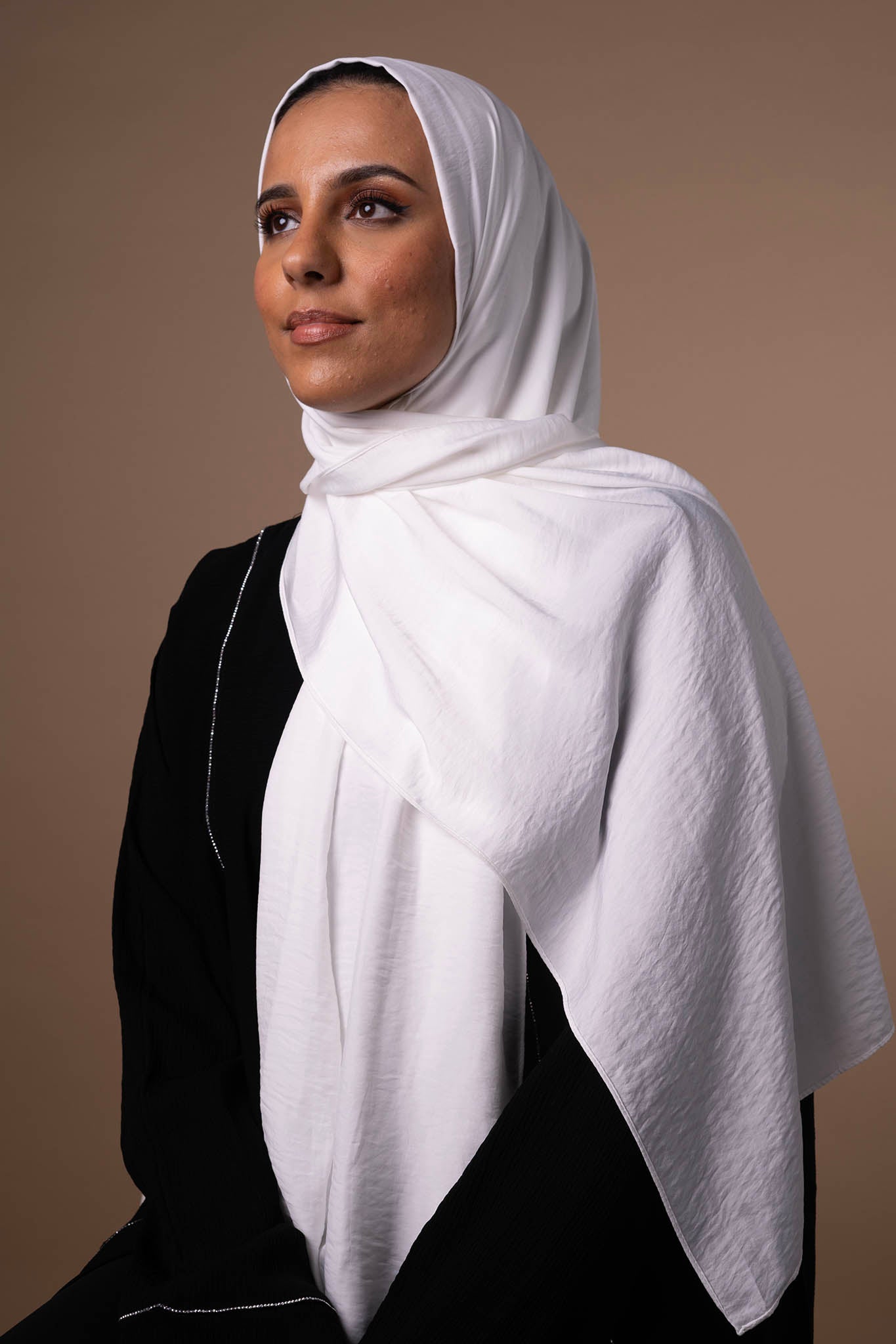 Powder Touch Hijab - Pure White