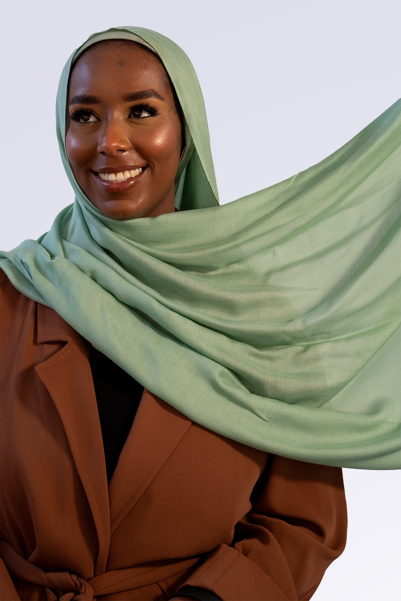 Premium Modal Hijab & Undercap Set - Mint