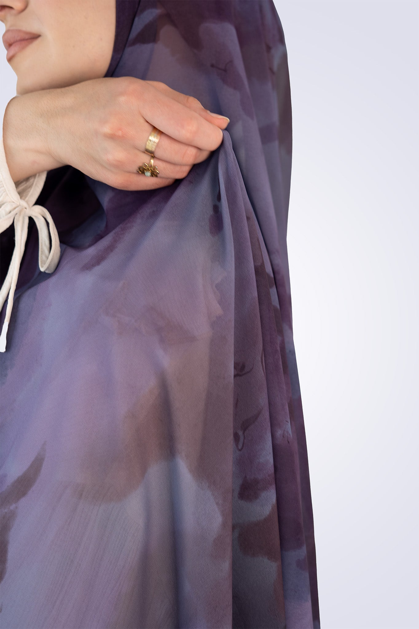 Printed Chiffon - Purple Hues