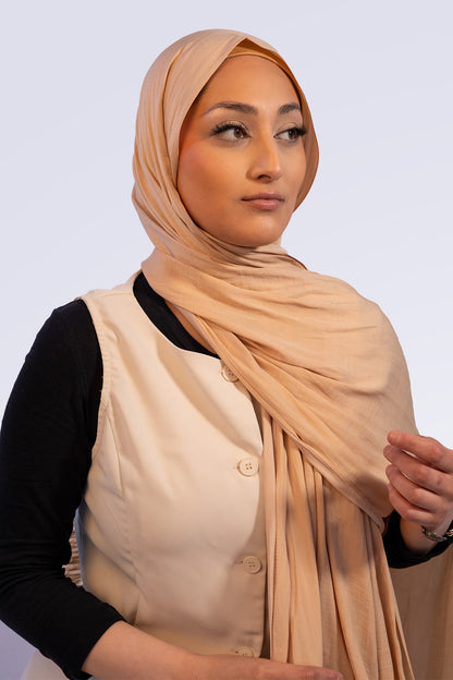 Powder Touch Hijab - Biscotti