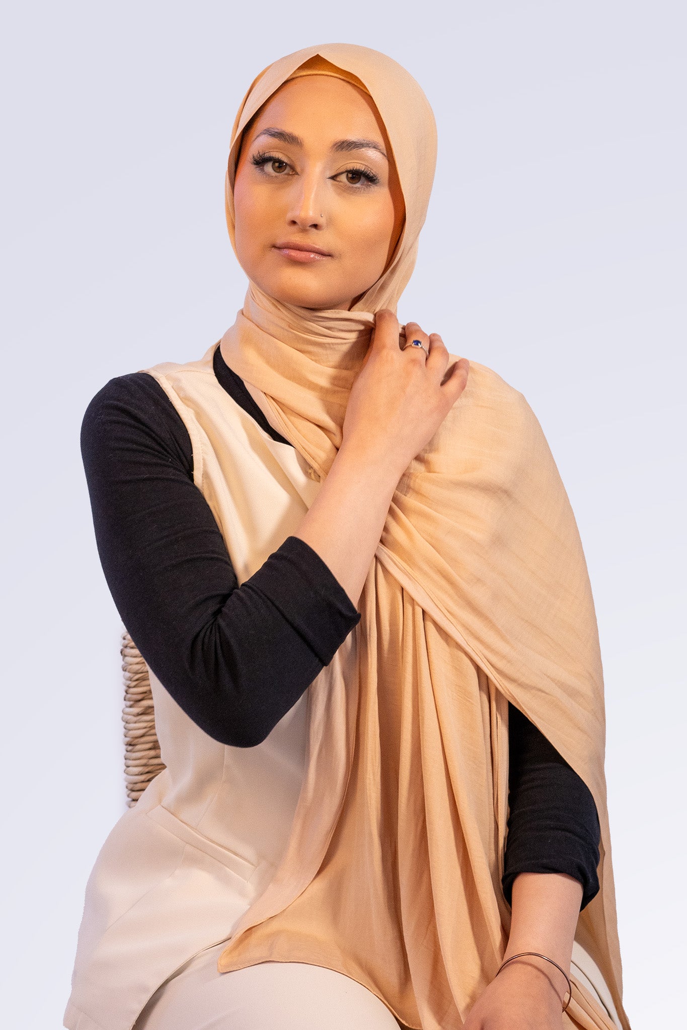 Powder Touch Hijab - Biscotti