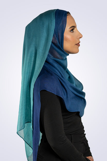 Lightweight Ombre Modal - Ocean Blue