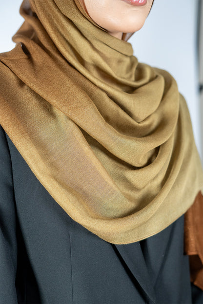 Lightweight Ombre Modal - Caramel Brown