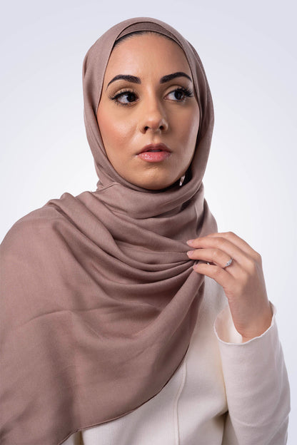 Matching Modal Hijab & Undercap - Cappuccino