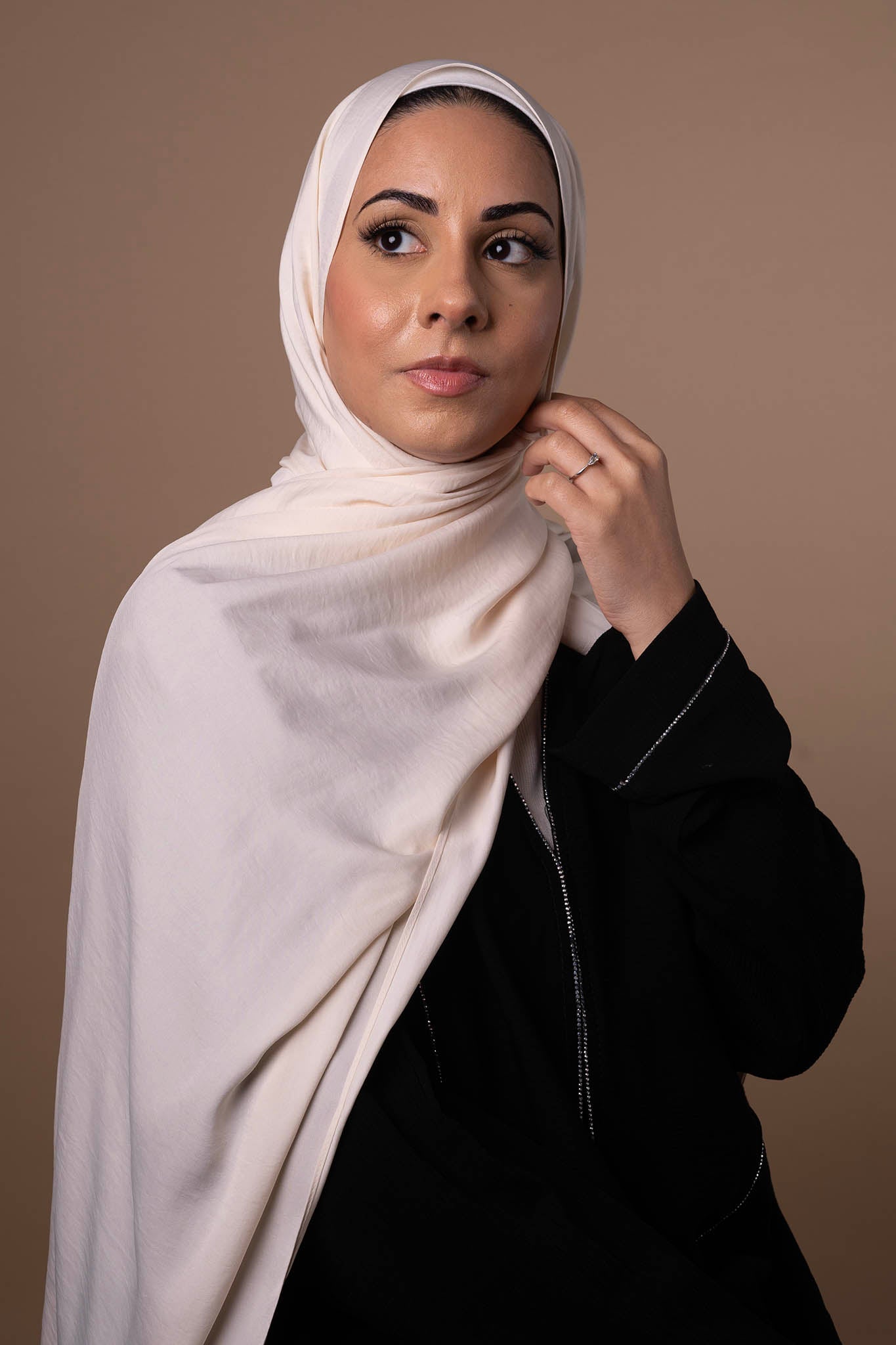 Powder Touch Hijab - Ivory