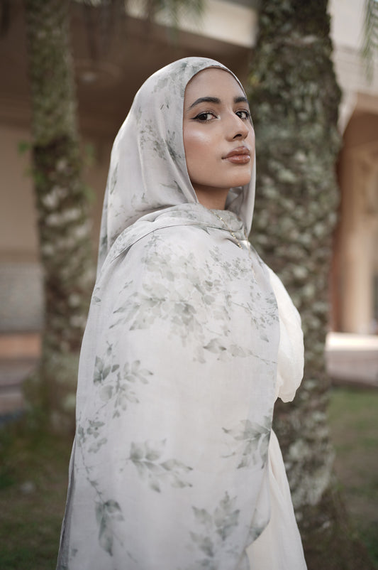 Printed Modal - Floral Sage