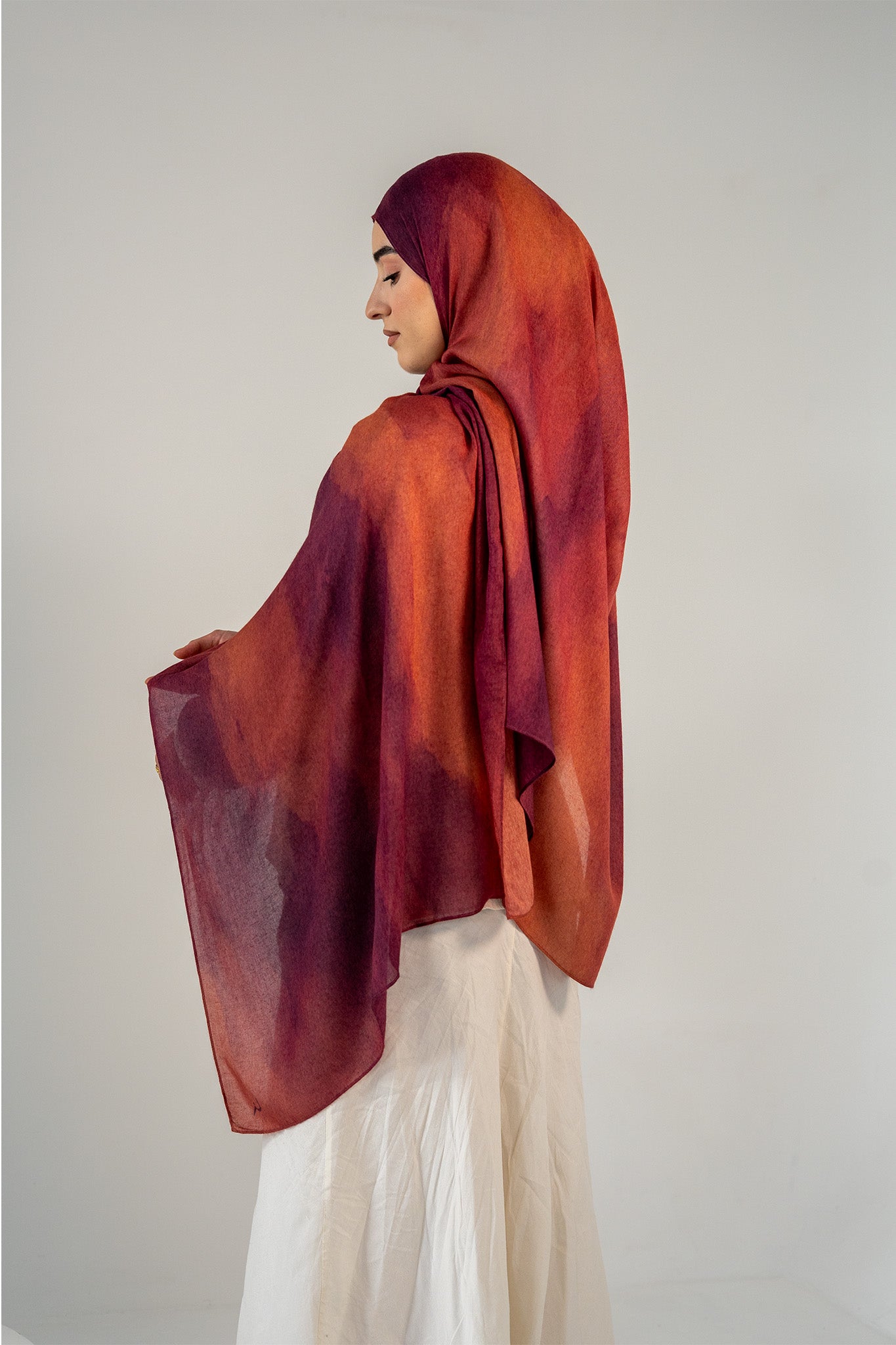 Printed Modal - Sunset Veil