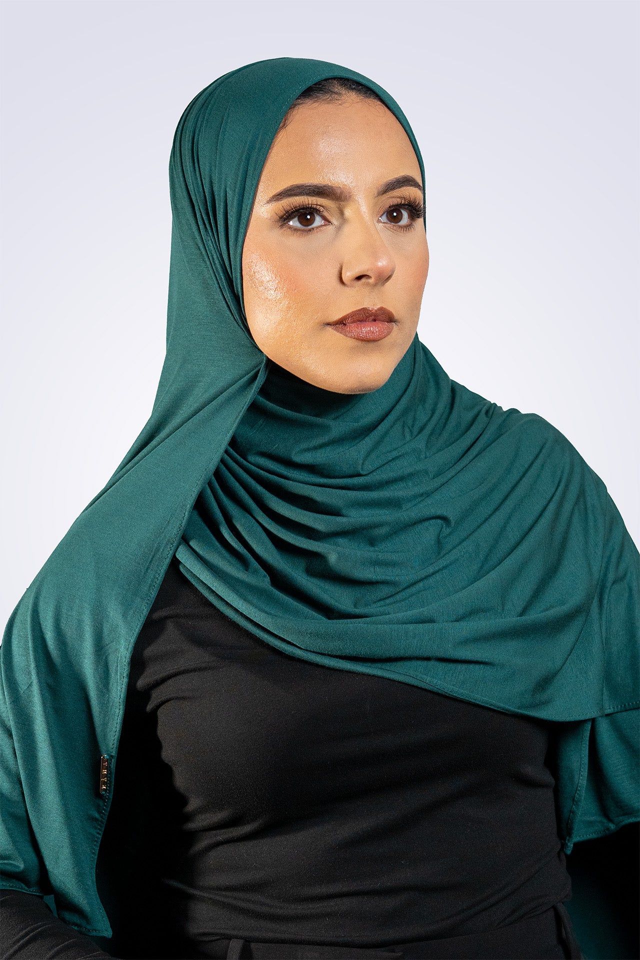 Bamboo Jersey Hijab - Forest Green
