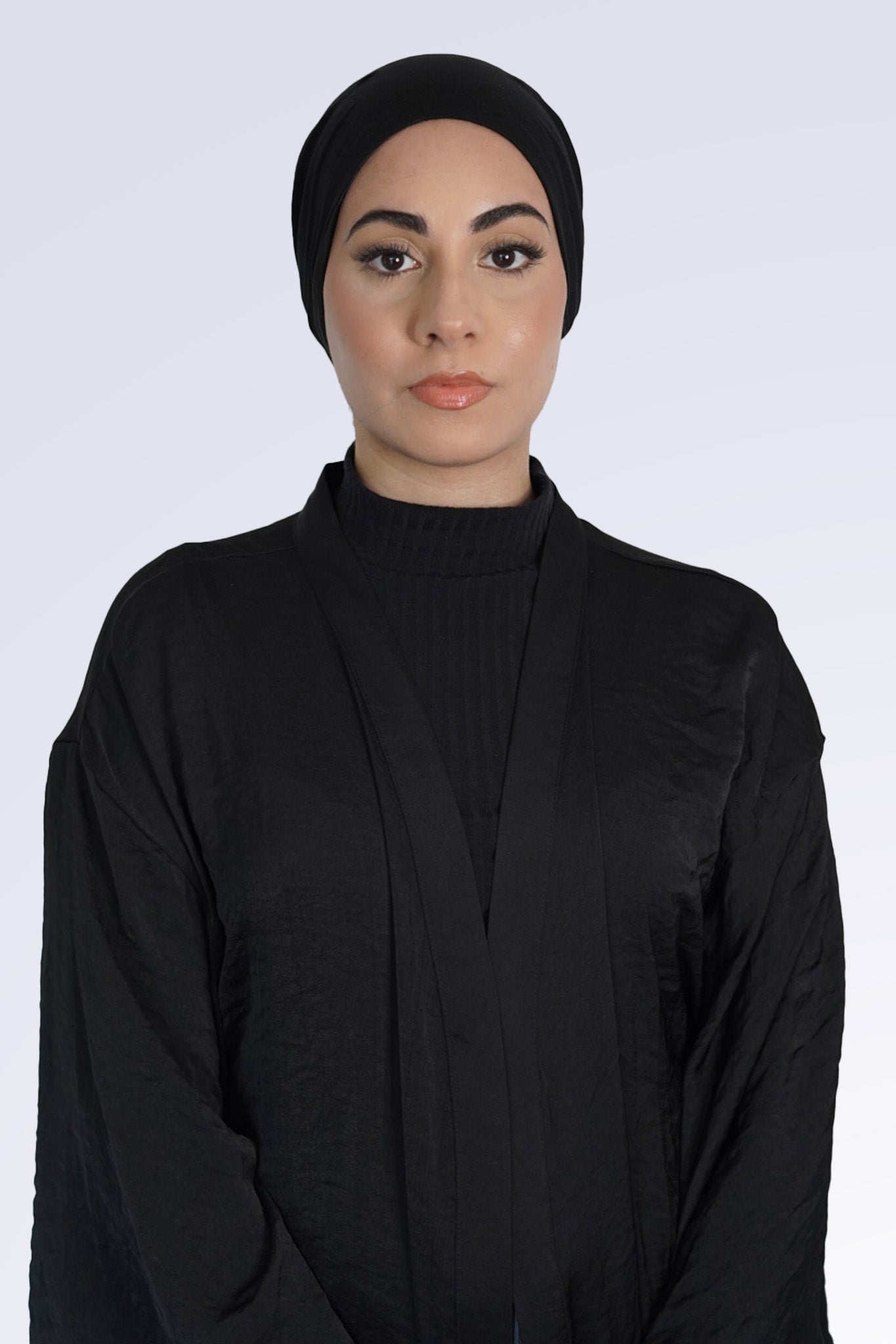 Satin Lined Undercap - Jet Black