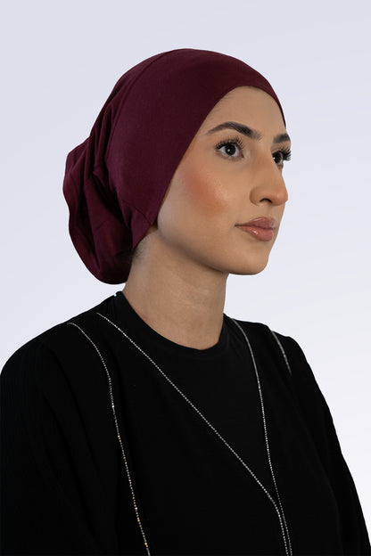 Cotton Jersey Undercap - Maroon