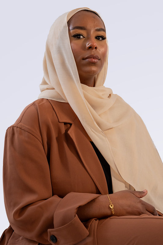 Matching Modal Hijab & Undercap - Beige