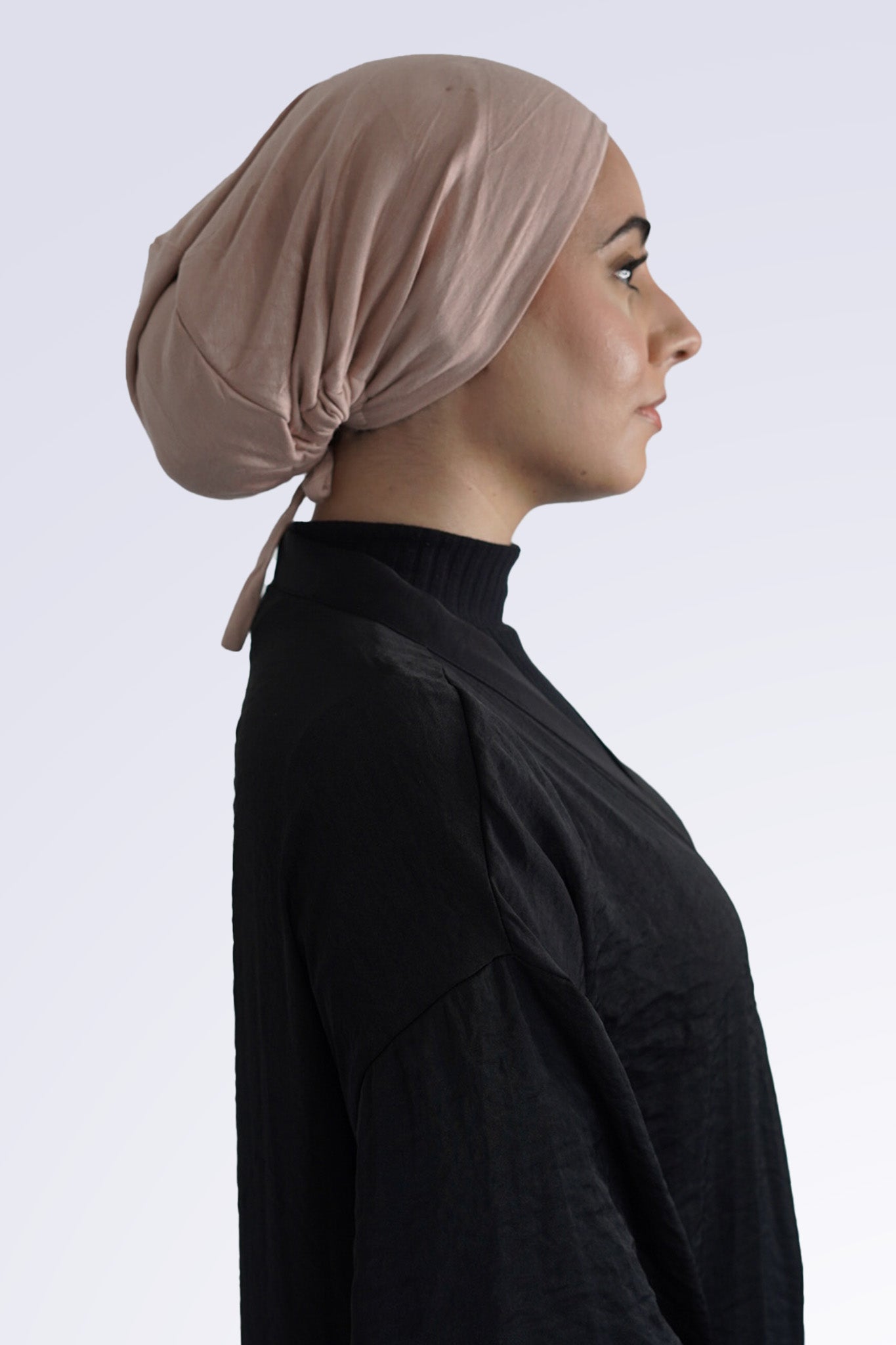 Satin Lined Undercap - Nude Pink