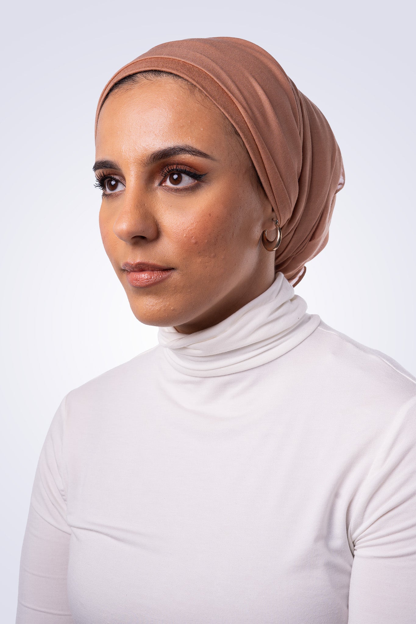 Matching Modal Hijab & Undercap - Tan