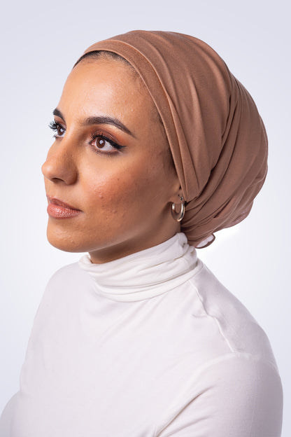 Matching Modal Hijab & Undercap - Tan