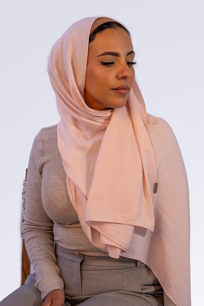 Powder Touch Hijab - Nude Pink