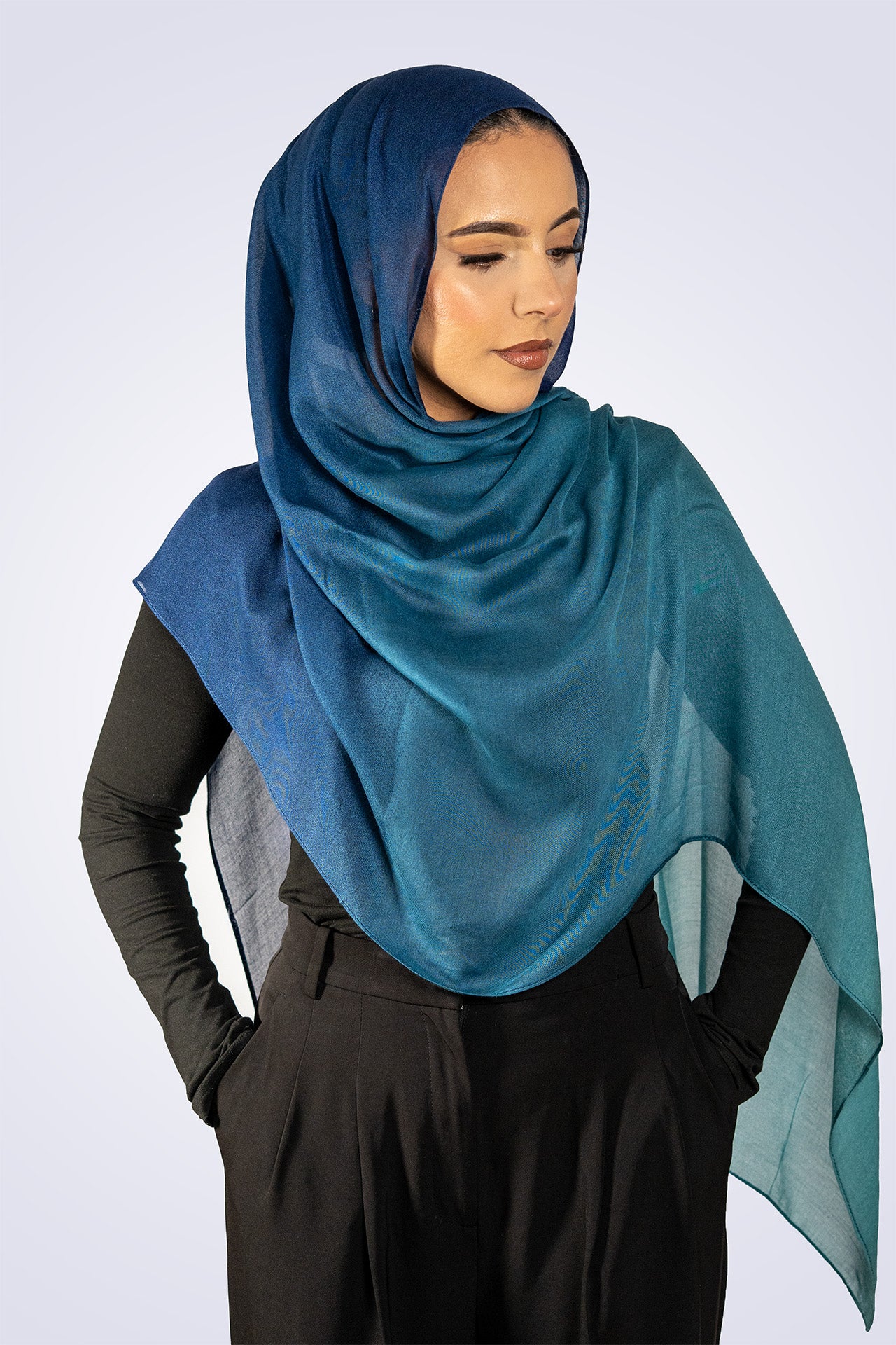 Lightweight Ombre Modal - Ocean Blue