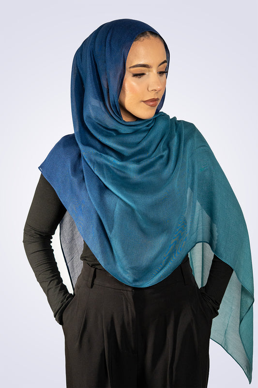 Lightweight Ombre Modal - Ocean Blue