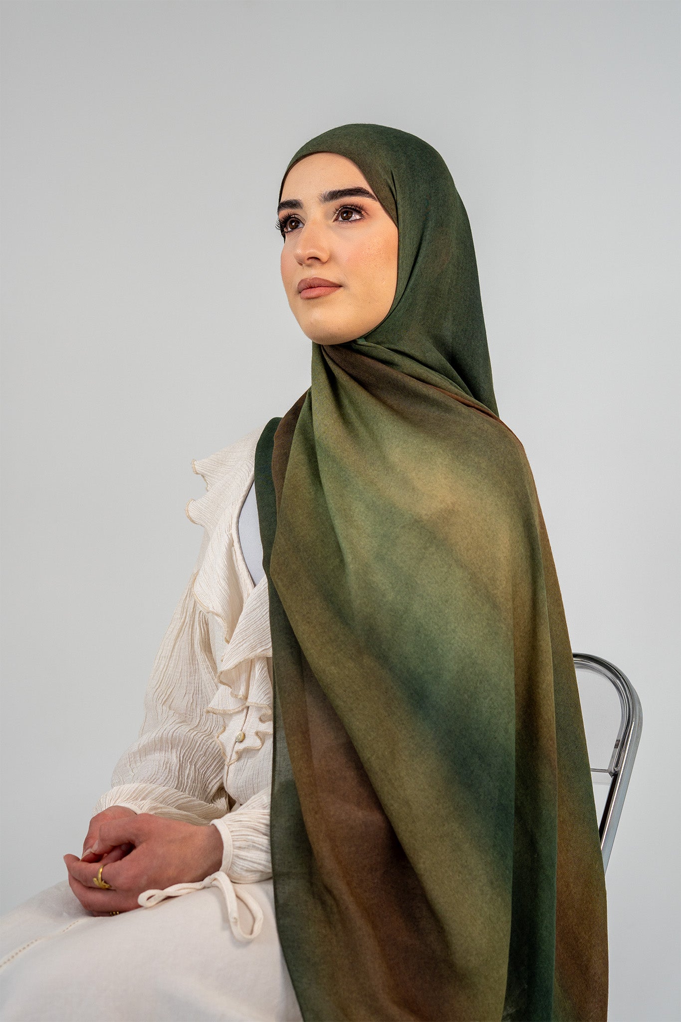 Printed Modal - Olive Oak