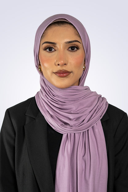 Bamboo Jersey Hijab - Pastel Lilac