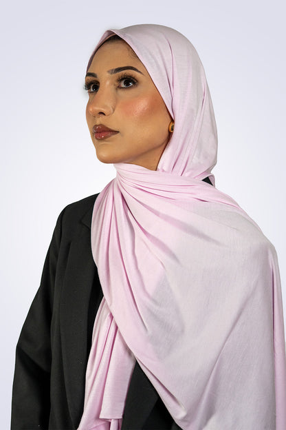 Bamboo Jersey Hijab - Soft Pink