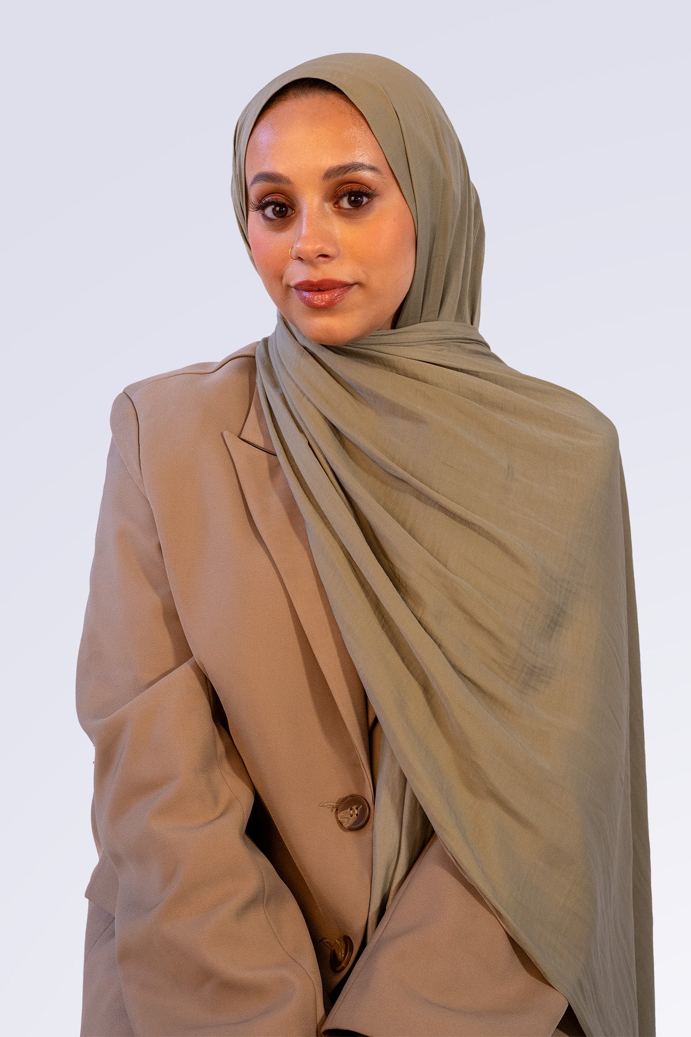 Powder Touch Hijab - Sage Green