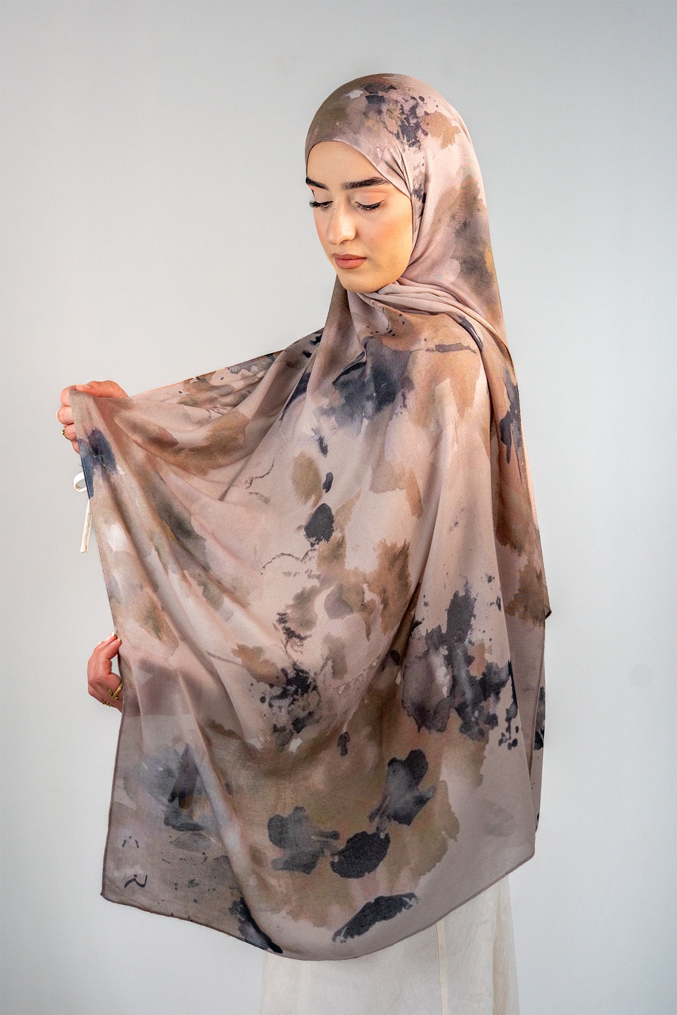Printed Modal - Stone Haze